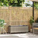 vidaXL világosszürke polyrattan kerti pad párnával 110x30x40,5 cm