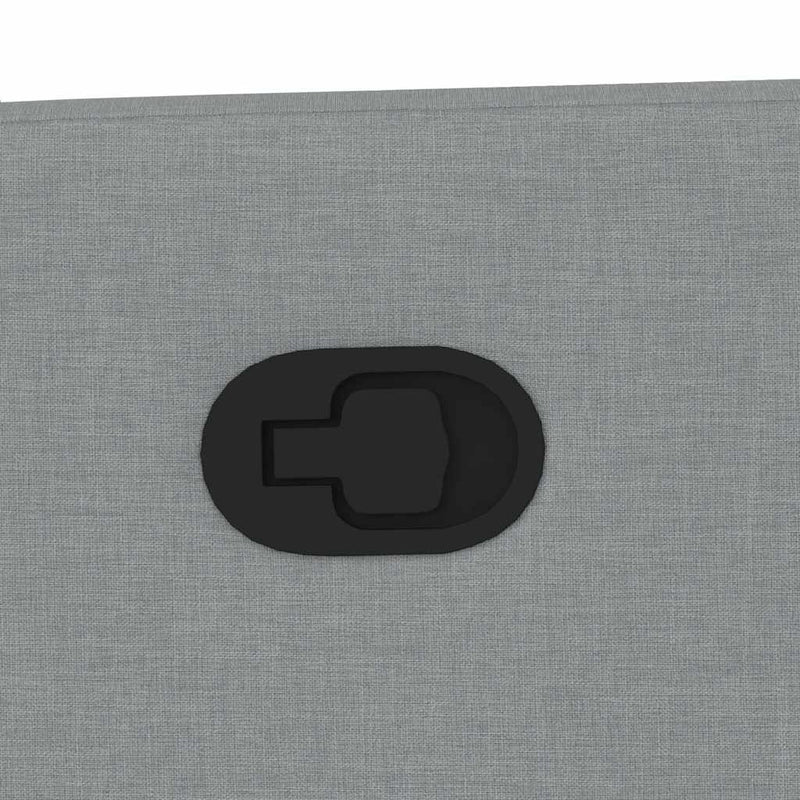 vidaXL világosszürke szövet dönthető fotel