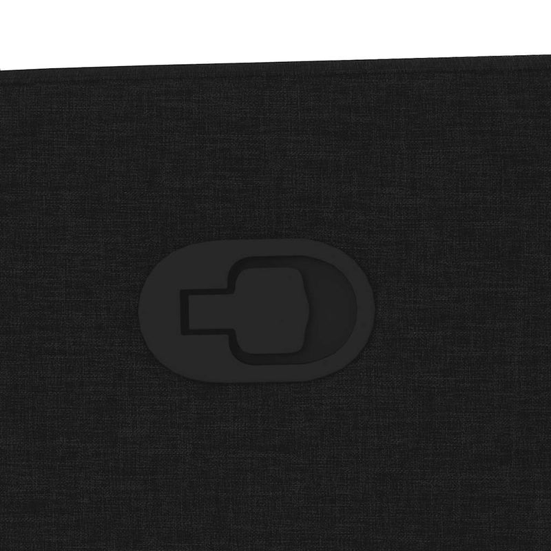 vidaXL fekete szövet dönthető fotel