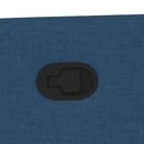 vidaXL kék szövet dönthető fotel