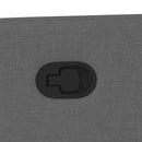 vidaXL sötétszürke szövet masszázsfotel