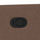 vidaXL barna szövet dönthető masszázsfotel