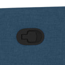 vidaXL kék szövet dönthető masszázsfotel