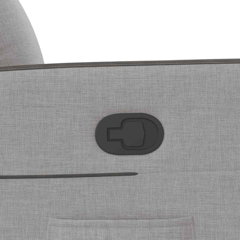 vidaXL felhőszürke szövet dönthető fotel