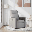 vidaXL felhőszürke szövet dönthető fotel