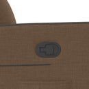 vidaXL barna szövet dönthető szék