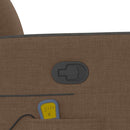 vidaXL barna szövet dönthető masszázsfotel