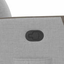 vidaXL felhőszürke szövet dönthető fotel