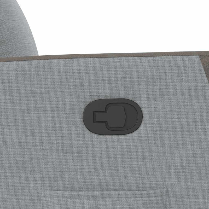 vidaXL világosszürke szövet dönthető fotel