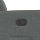 vidaXL sötétszürke szövet dönthető fotel