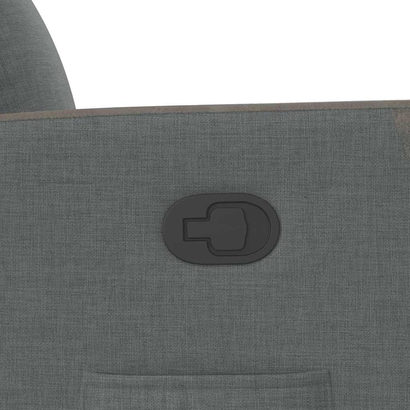 vidaXL sötétszürke szövet dönthető fotel