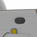 vidaXL felhőszürke szövet dönthető masszázsfotel