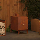 vidaXL kemping tűzhely 35x50x60 cm Corten acél