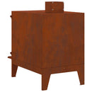 vidaXL kemping tűzhely 35x50x60 cm Corten acél