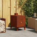 vidaXL kemping tűzhely 35x50x60 cm Corten acél