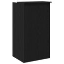 vidaXL recepciós pult fekete 55x50x103,5 cm szerelt fa