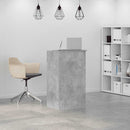 vidaXL recepciós pult betonszürke 55x50x103,5 cm szerelt fa