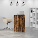 vidaXL recepciós pult füstös tölgy 55x50x103,5 cm szerelt fa