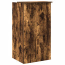 vidaXL recepciós pult füstös tölgy 55x50x103,5 cm szerelt fa