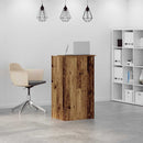 vidaXL recepciós pult antik fa 55x50x103,5 cm szerelt fa