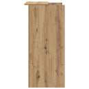 vidaXL recepciós pult kézműves tölgy 55x50x103,5 cm szerelt fa
