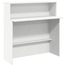 vidaXL fehér, rétegelt fa recepciós asztal 100 x 50 x 103,5 cm