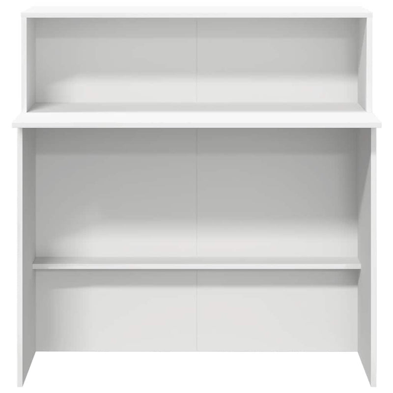 vidaXL fehér, rétegelt fa recepciós asztal 100 x 50 x 103,5 cm