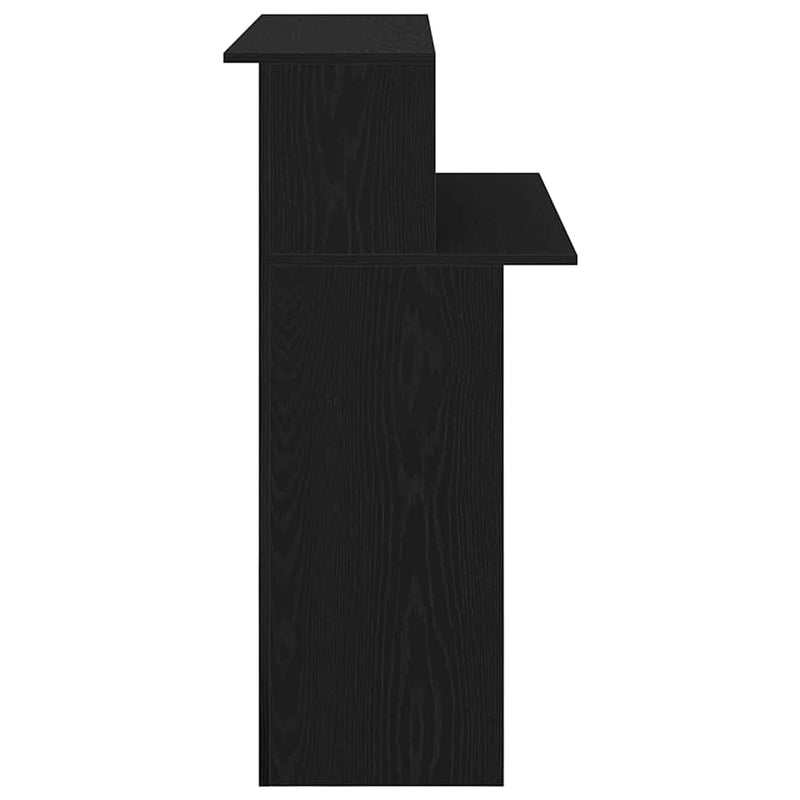 vidaXL recepciós pult fekete 100x50x103,5 cm szerelt fa