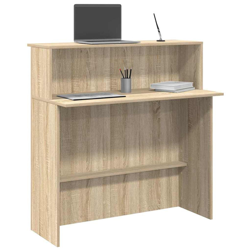 vidaXL sonoma tölgyfa recepciósasztal 100 x 50 x 103,5 cm