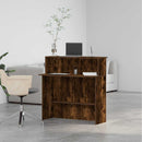 vidaXL recepciós pult füstös tölgy 100x50x103,5 cm szerelt fa