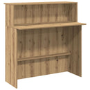 vidaXL recepciós pult kézműves tölgy 100x50x103,5 cm szerelt fa