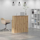 vidaXL recepciós pult kézműves tölgy 100x50x103,5 cm szerelt fa