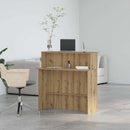 vidaXL recepciós pult kézműves tölgy 100x50x103,5 cm szerelt fa