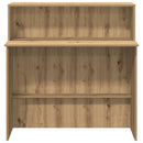 vidaXL recepciós pult kézműves tölgy 100x50x103,5 cm szerelt fa