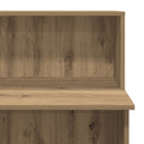 vidaXL recepciós pult kézműves tölgy 100x50x103,5 cm szerelt fa