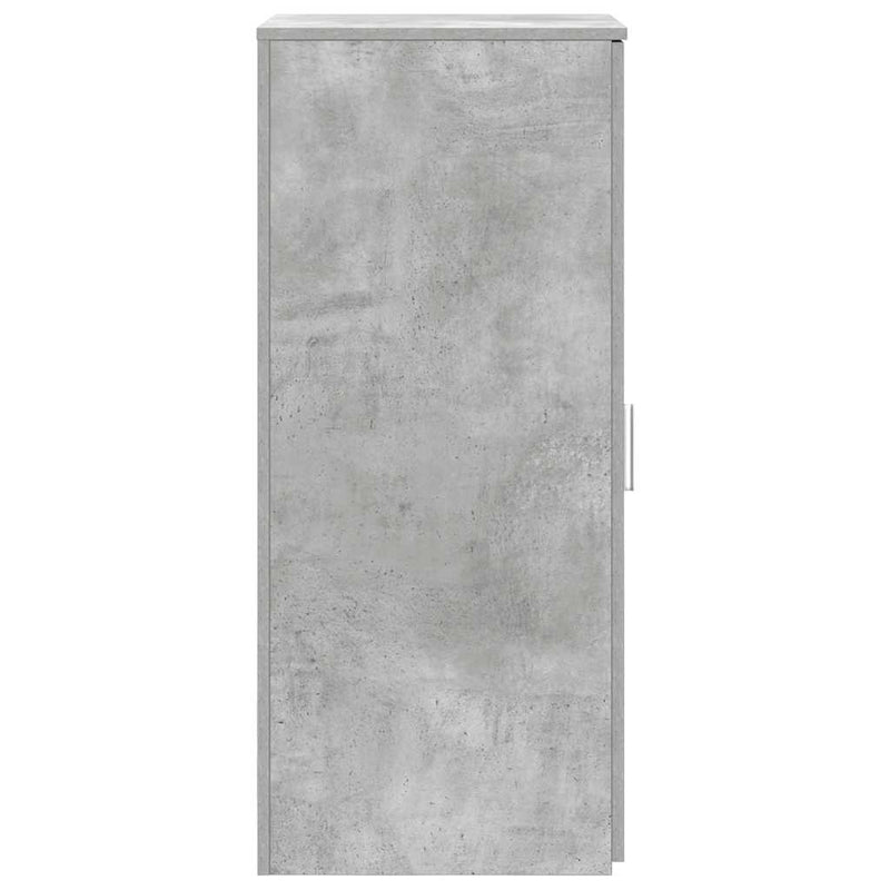 vidaXL tároló szekrény betonszürke 40x45x103,5 cm szerelt fa