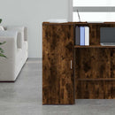 vidaXL tároló szekrény füstös tölgy 40x45x103,5 cm szerelt fa