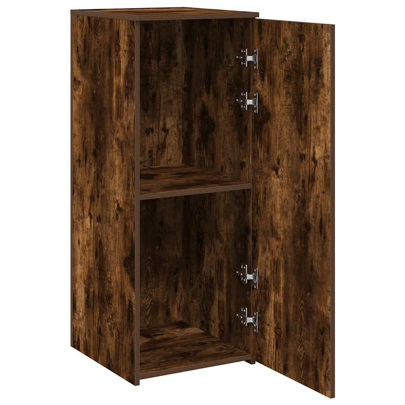 vidaXL tároló szekrény füstös tölgy 40x45x103,5 cm szerelt fa