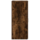 vidaXL tároló szekrény füstös tölgy 40x45x103,5 cm szerelt fa