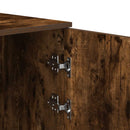 vidaXL tároló szekrény füstös tölgy 40x45x103,5 cm szerelt fa