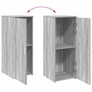 vidaXL tároló szekrény szürke sonoma 40x45x103,5 cm szerelt fa