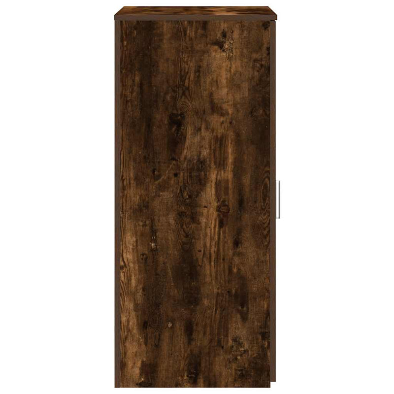 vidaXL tároló szekrény füstös tölgy 50x45x103,5 cm szerelt fa