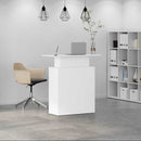 vidaXL fehér, rétegelt fa recepciós asztal 100 x 40 x 104 cm