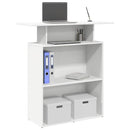 vidaXL fehér, rétegelt fa recepciós asztal 100 x 40 x 104 cm