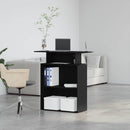 vidaXL fekete, rétegelt fa recepciós asztal 100 x 40 x 104 cm