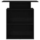 vidaXL fekete, rétegelt fa recepciós asztal 100 x 40 x 104 cm