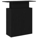 vidaXL fekete, rétegelt fa recepciós asztal 100 x 40 x 104 cm