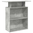 vidaXL recepciós pult betonszürke 100x40x104 cm szerelt fa