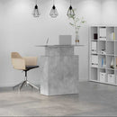 vidaXL recepciós pult betonszürke 100x40x104 cm szerelt fa