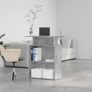 vidaXL recepciós pult betonszürke 100x40x104 cm szerelt fa